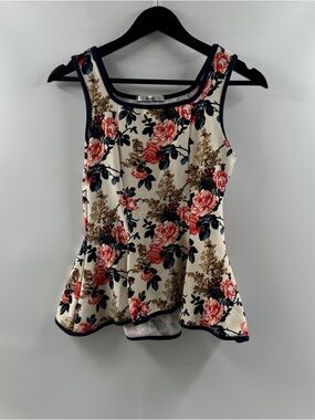 Papaya Floral Peplum Tank Top – Women’s Medium